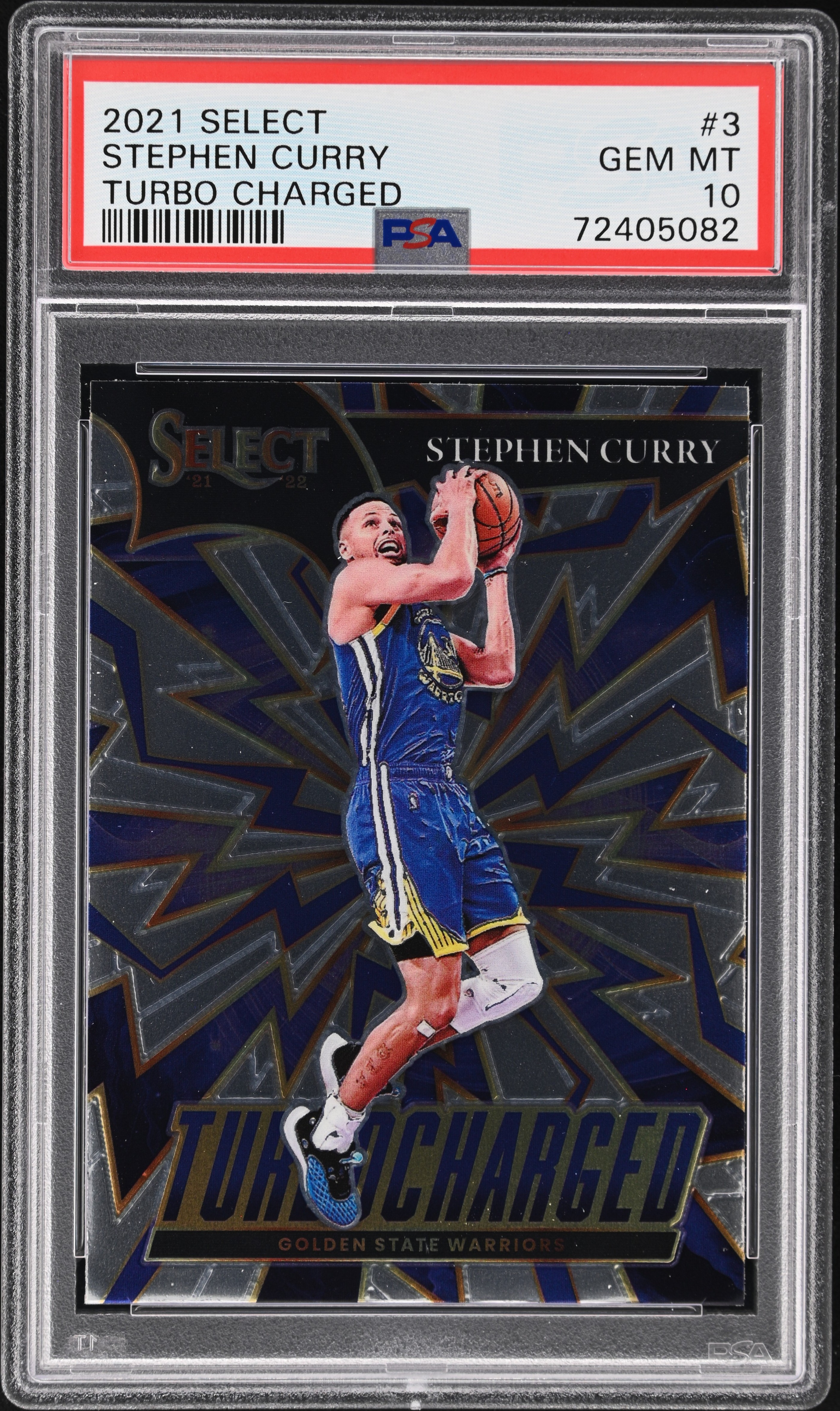 2021 Panini Select Turbo Charged #3 Stephen Curry PSA 10