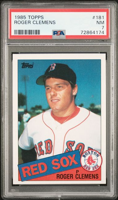 2) 1985 Fleer and Donruss Roger Clemens Rookie Cards = Both PSA
