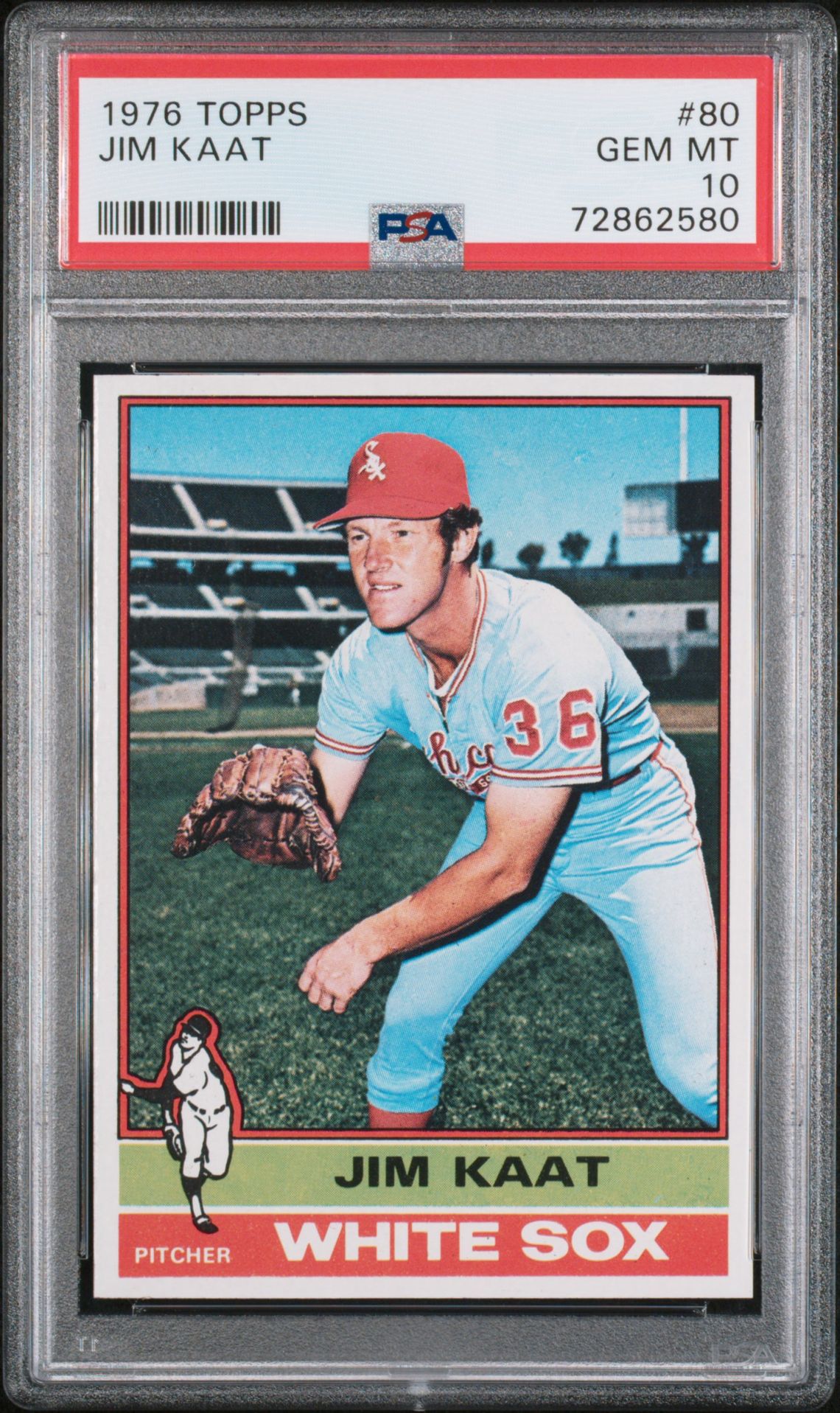 1976 Topps TOPPS #80 Jim Kaat front