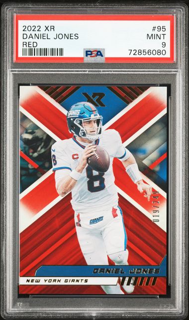 2022 Panini Red #95 Xr Daniel Jones front