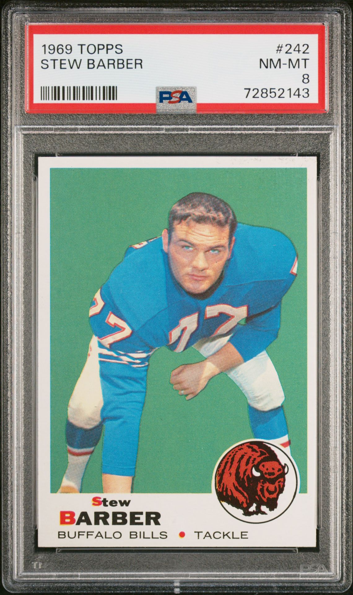1969 Topps TOPPS #242 Stew Barber front