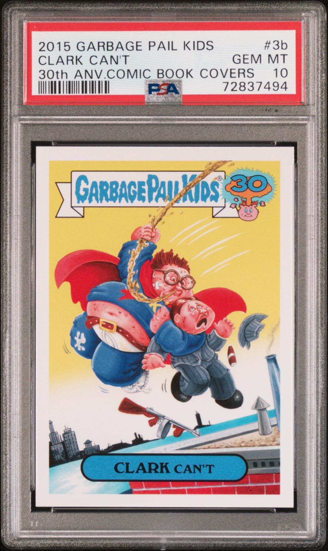 2015 Topps TOPPS GARBAGE PAIL KIDS 30TH ANNIVERSARY COMIC BOOK COVERS 30TH ANV.COMIC BOOK COVERS #3B Clark Can'T front