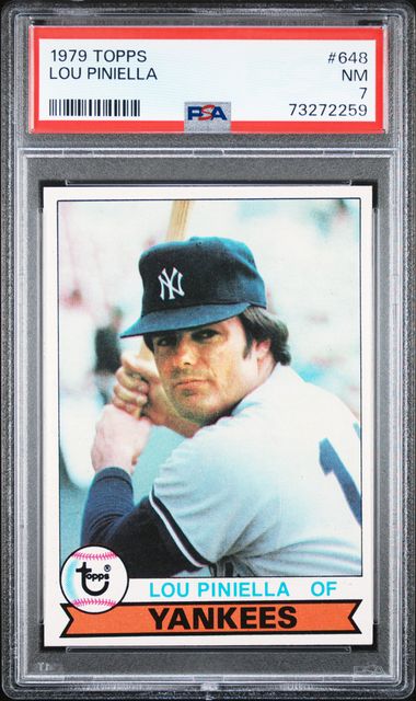 1979 Topps #648 Lou Piniella front