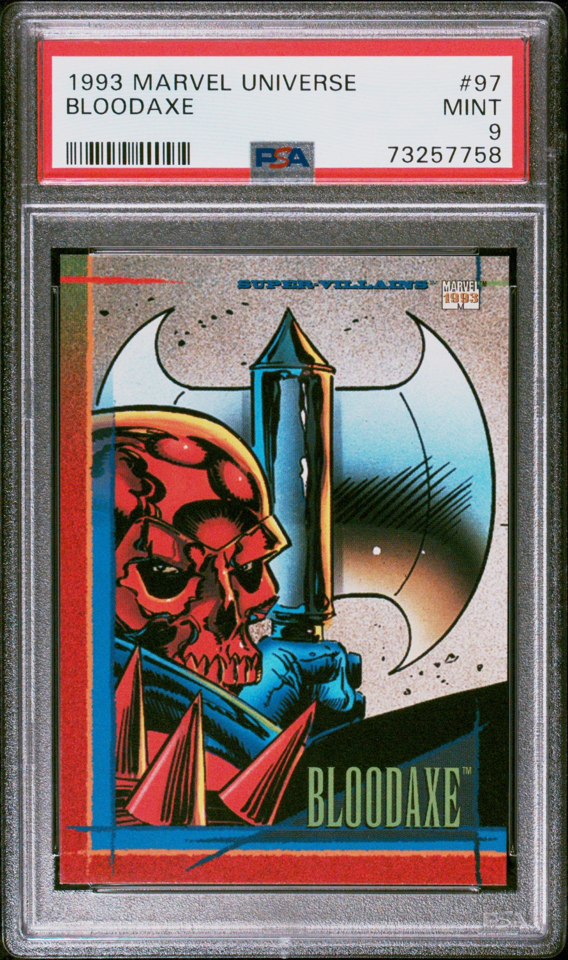 1993 Impel MARVEL UNIVERSE #97 Bloodaxe front
