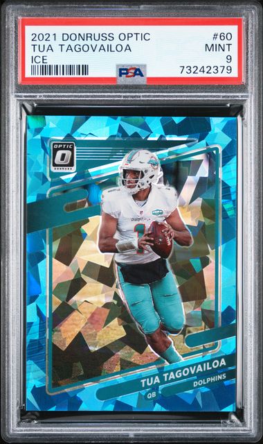 2021 Panini Contenders Tua Tagovailoa Season Ticket #60 Dolphins