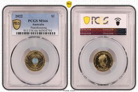 2022 $2 Peacekeeping - Colorized MS66