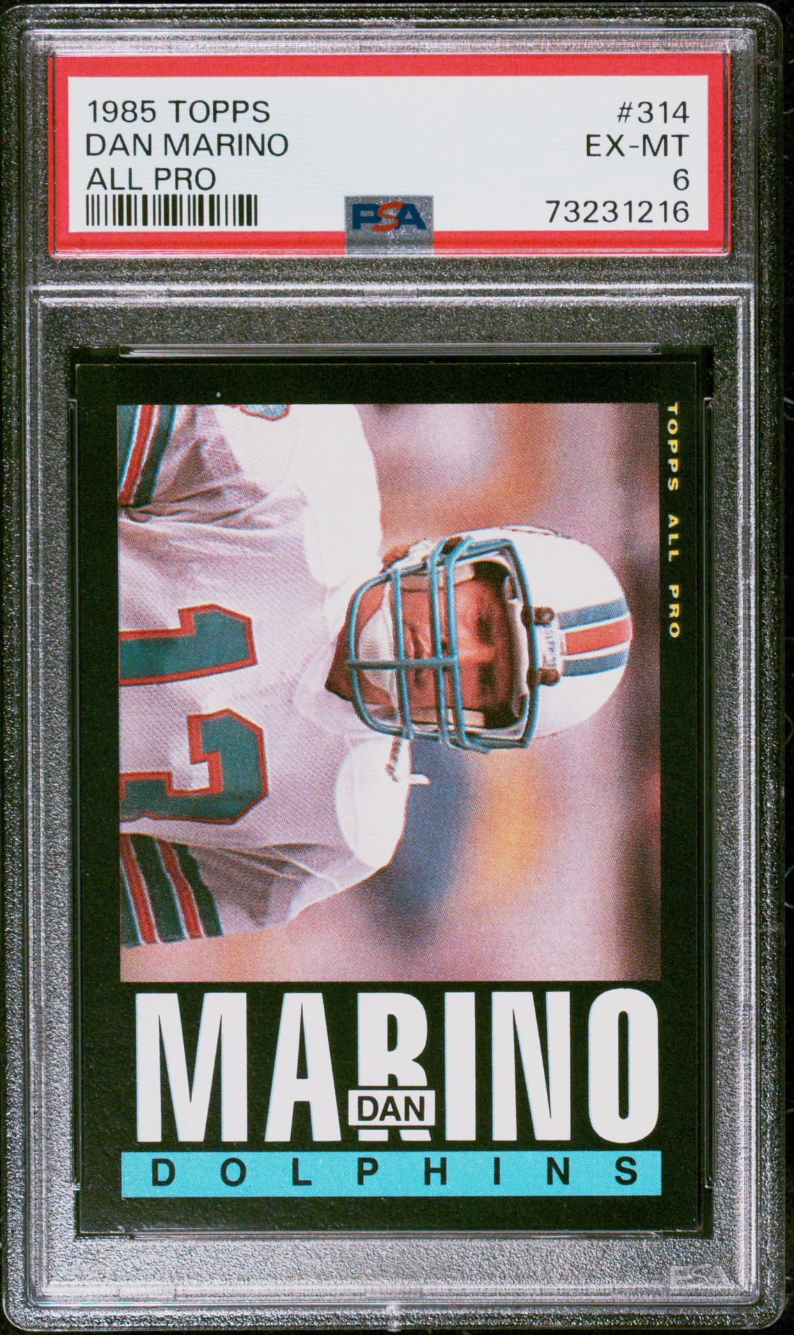 1985 Topps TOPPS ALL PRO #314 Dan Marino front