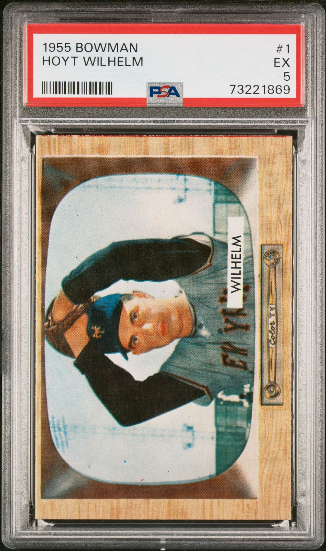 1955 Bowman Hoyt Wilhelm #1 Ex 5 front