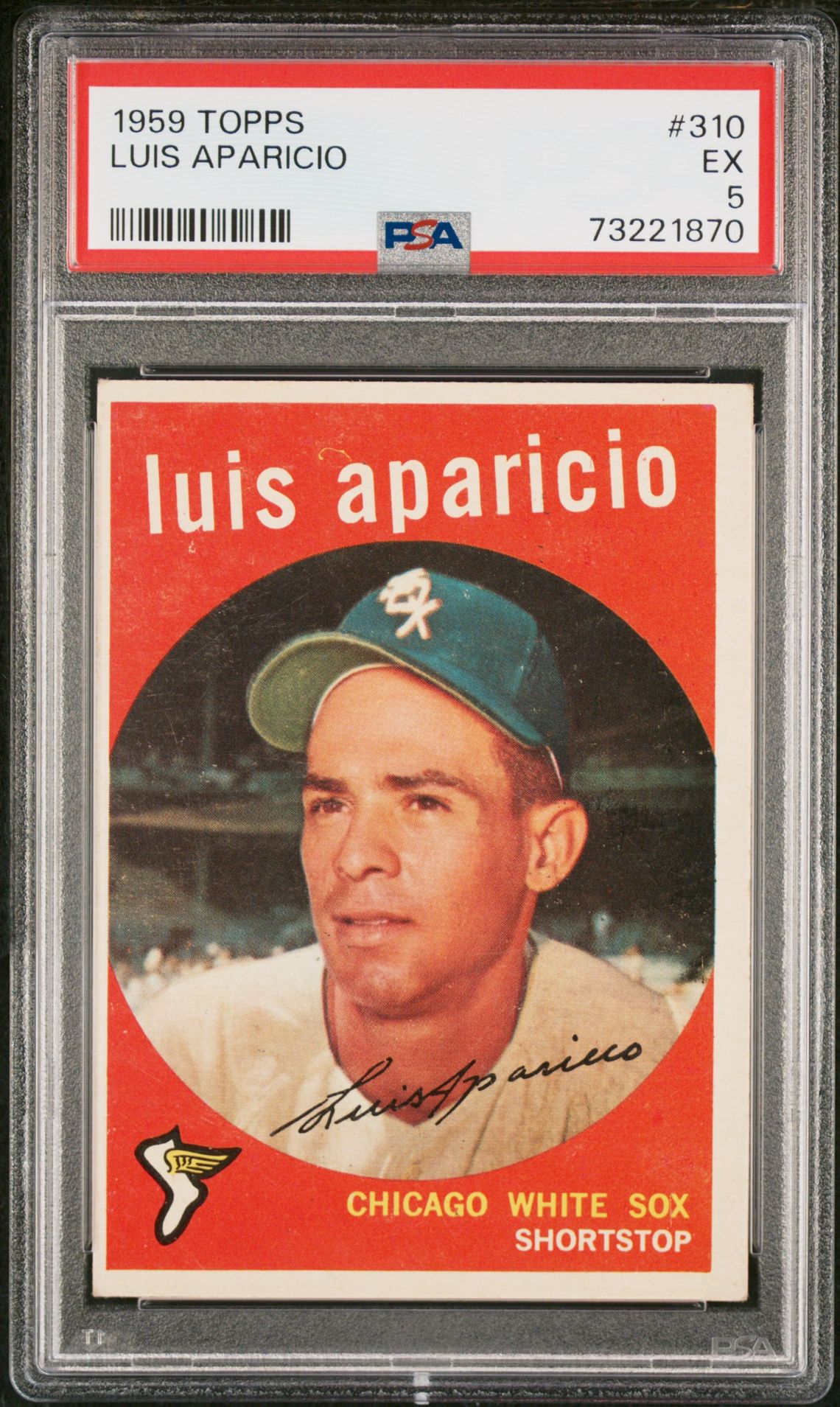 1959 Topps Luis Aparicio #310 Ex 5 front