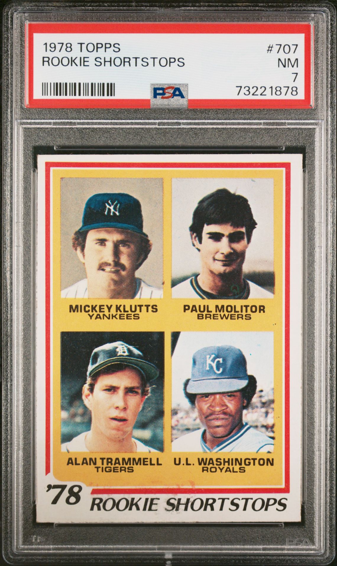 1978 Topps Rookie Shortstops #707 Nm 7 front