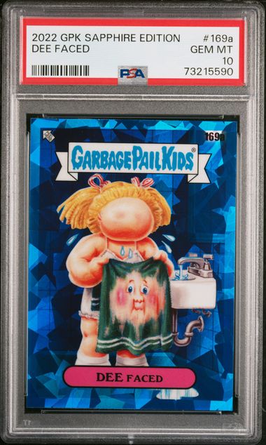 2022 Topps TOPPS GARBAGE PAIL KIDS SAPPHIRE EDITION #169A Dee Faced front