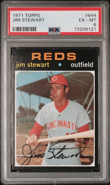 1971 Topps #644 Jim Stewart front