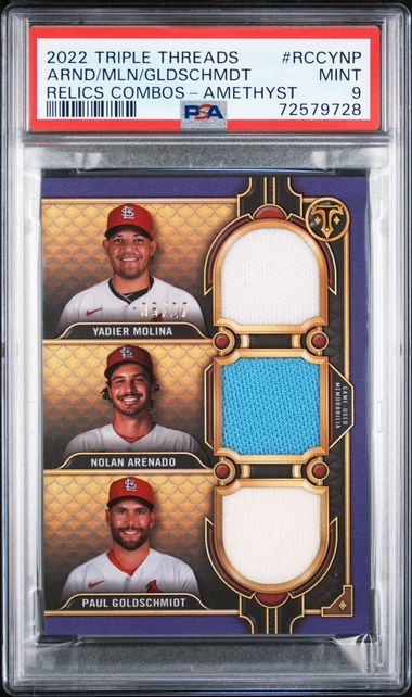 2022 Topps Triple Threads Relics Combos Amethyst Rccynp Nolan