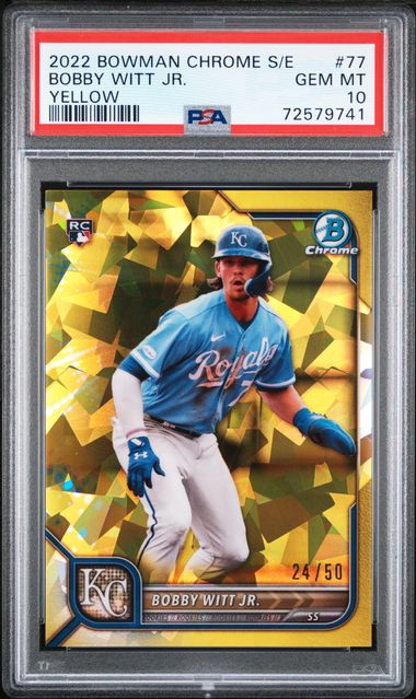 Bobby Witt Jr. 2021 BOWMAN CHROME PROSPECT ROOKIE #BCP-193 KANSAS CITY  ROYALS!