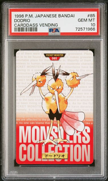 Dodrio card PSA 10, cert 72571966