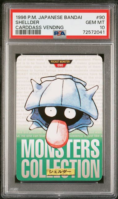 Shellder card PSA 10, cert 72572041