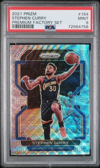 2021-22 Panini Prizm Gold Shimmer #154 Stephen Curry (#03/10