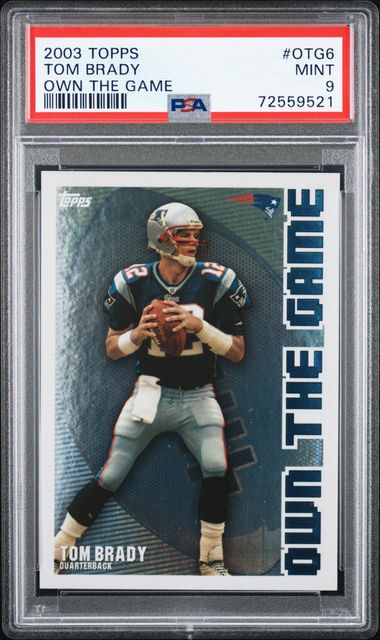 TOM BRADY (4) Card Football Lot - Includes Topps Chrome Own The Game