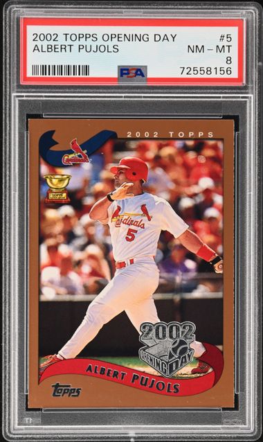 2023 Topps Gold #5 Albert Pujols – PSA NM-MT 8 on Goldin Auctions