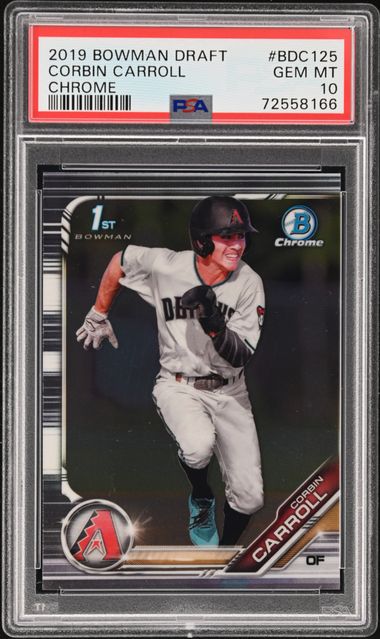 2023 Topps Chrome Refractor #95 Corbin Carroll Rookie Card - PSA MINT 9 on  Goldin Auctions