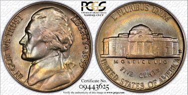 1955-D 5C MS65