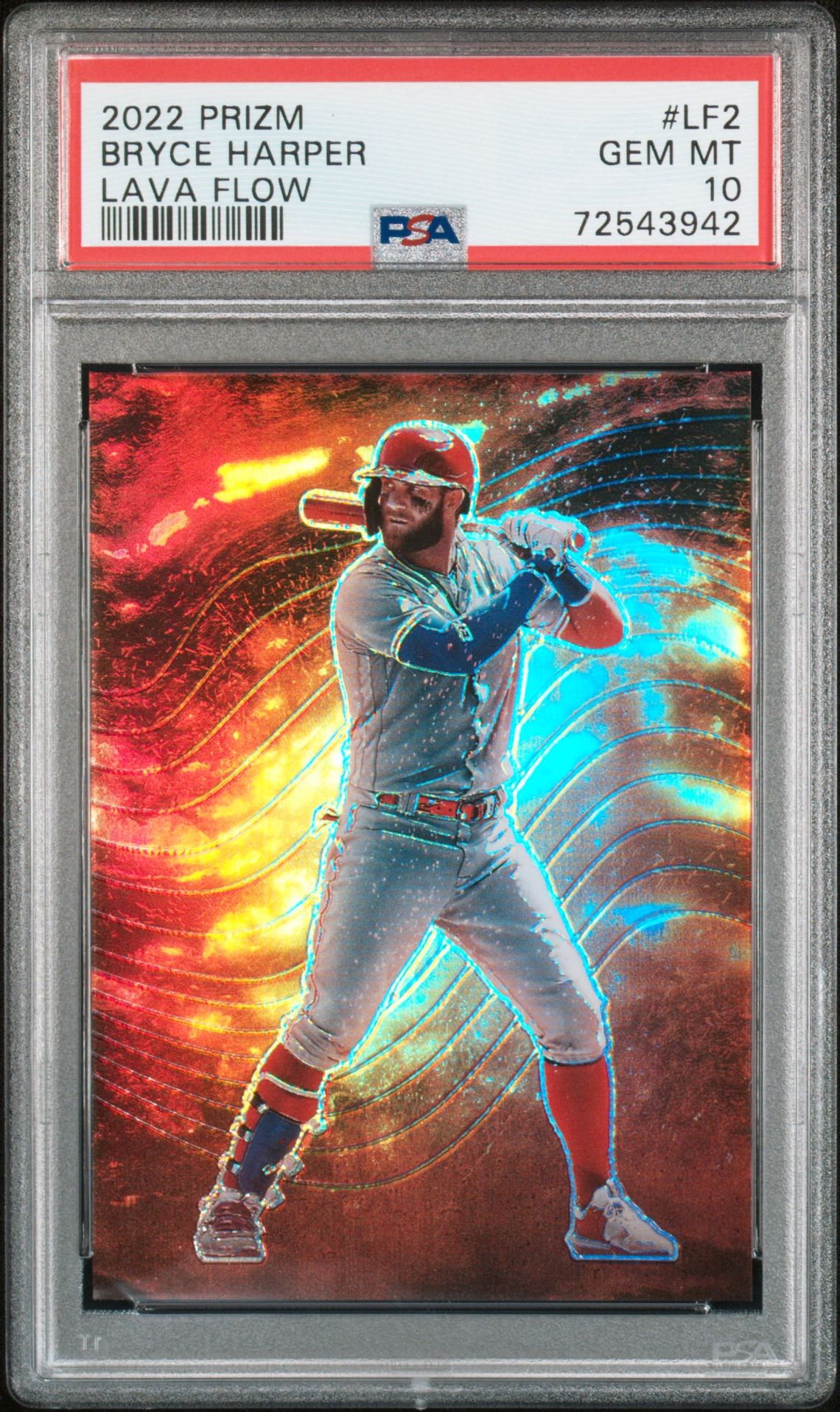 2022 Panini PANINI PRIZM LAVA FLOW #LF2 Bryce Harper front