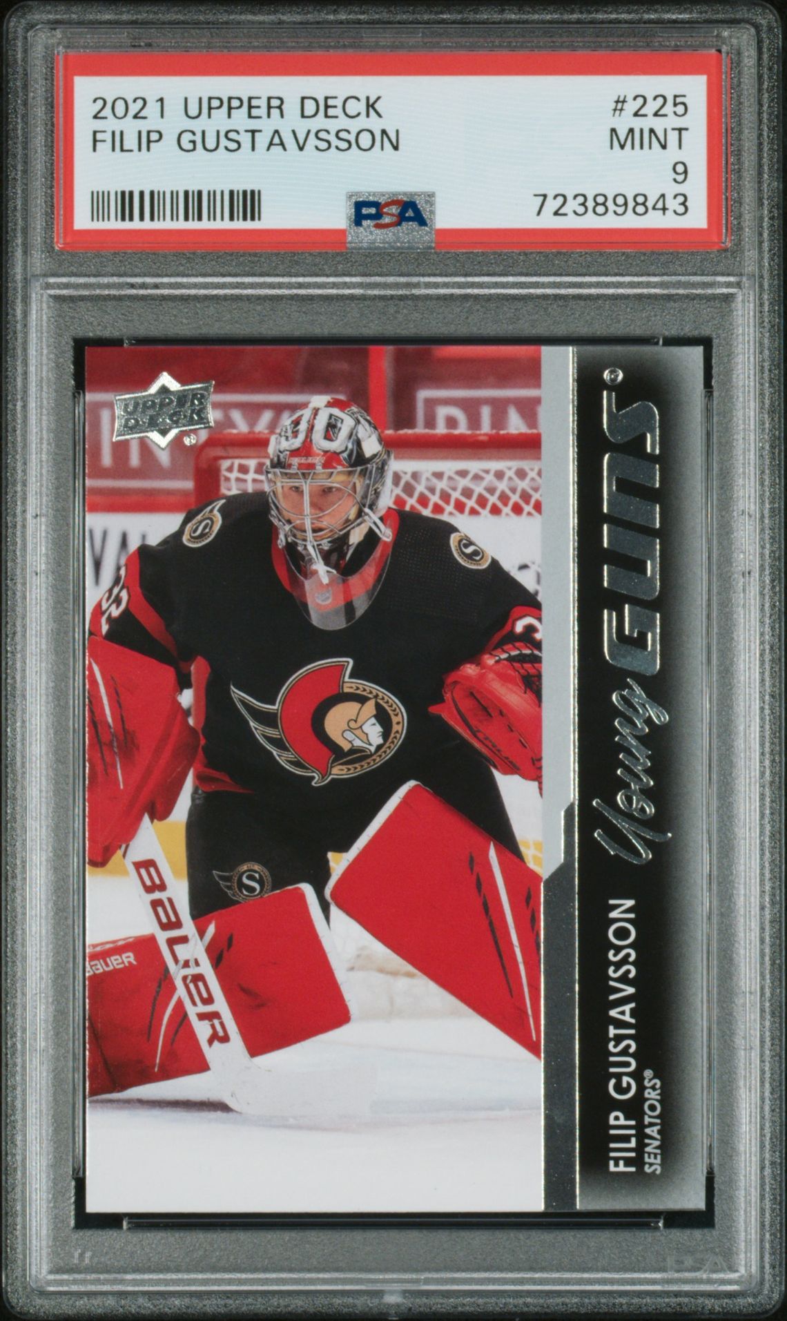 2021-2022 Upper Deck UPPER DECK #225 Filip Gustavsson front