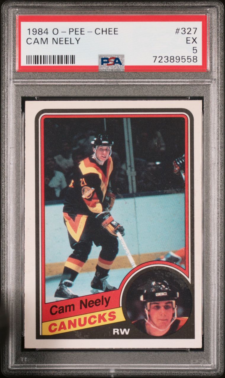 1984 O-PEE-CHEE 327 CAM NEELY Front