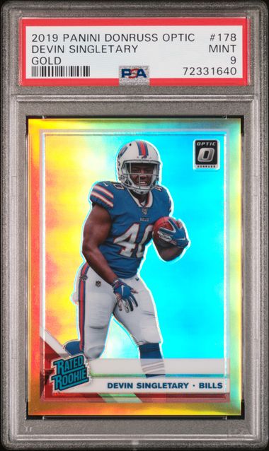 2019 Panini PANINI DONRUSS OPTIC GOLD #178 Devin Singletary front
