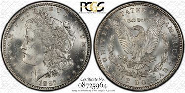 1887-O $1 VAM 2, Double 1, Triple 7 MS63