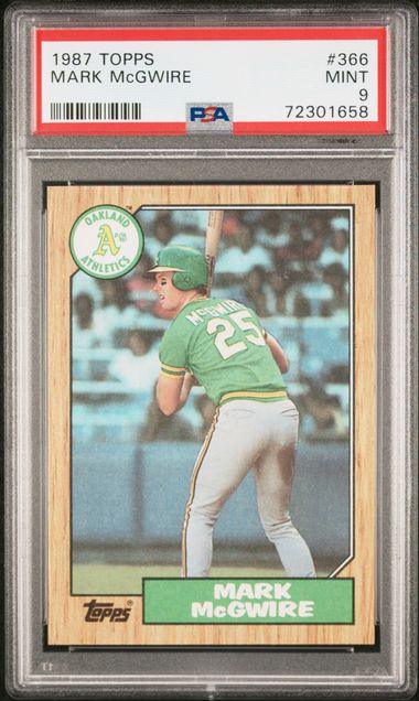 Mark Mcgwire Rookie Card 1985 Topps #401 PSA 9
