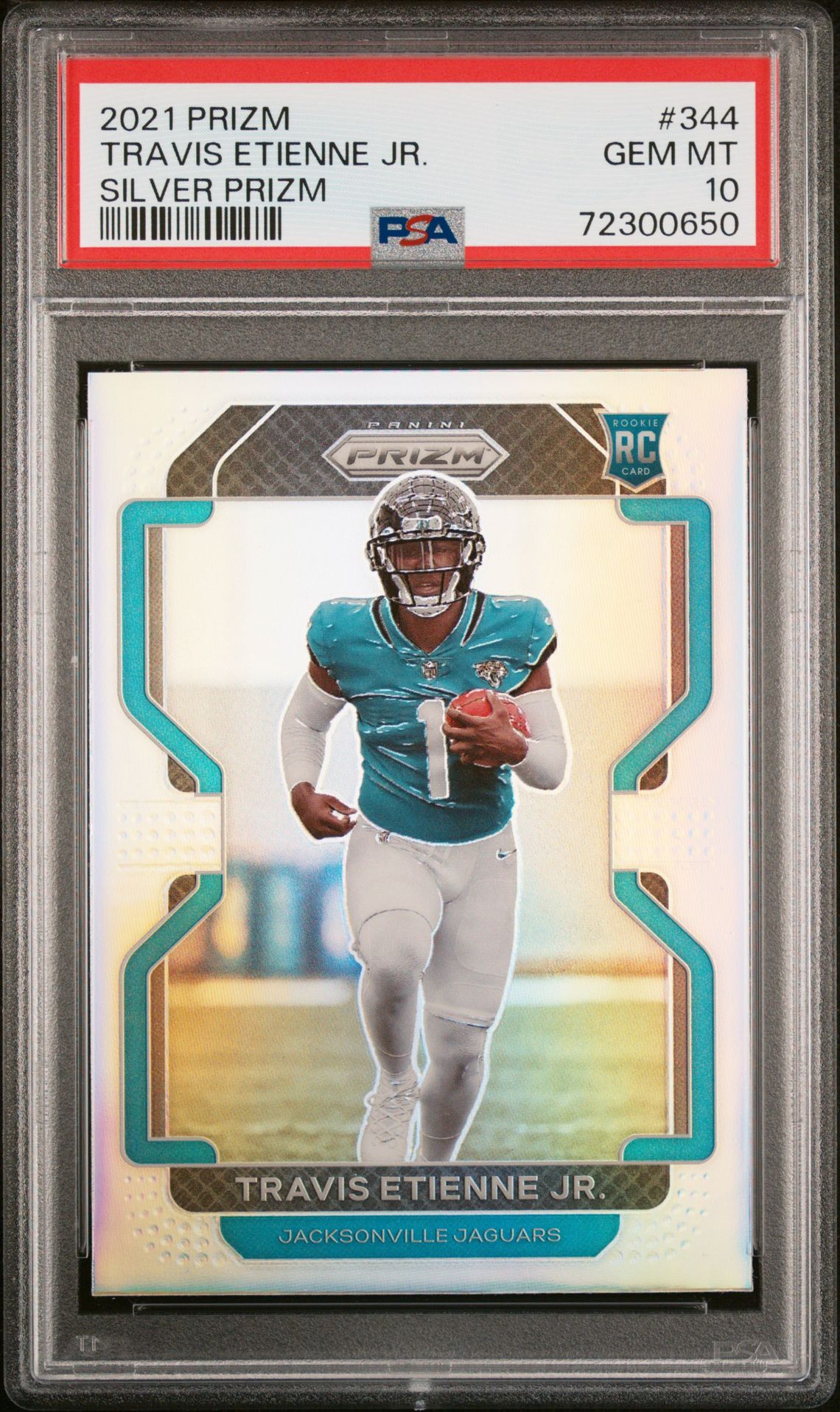 2021 Panini PANINI PRIZM SILVER PRIZM #344 Travis Etienne Jr. front