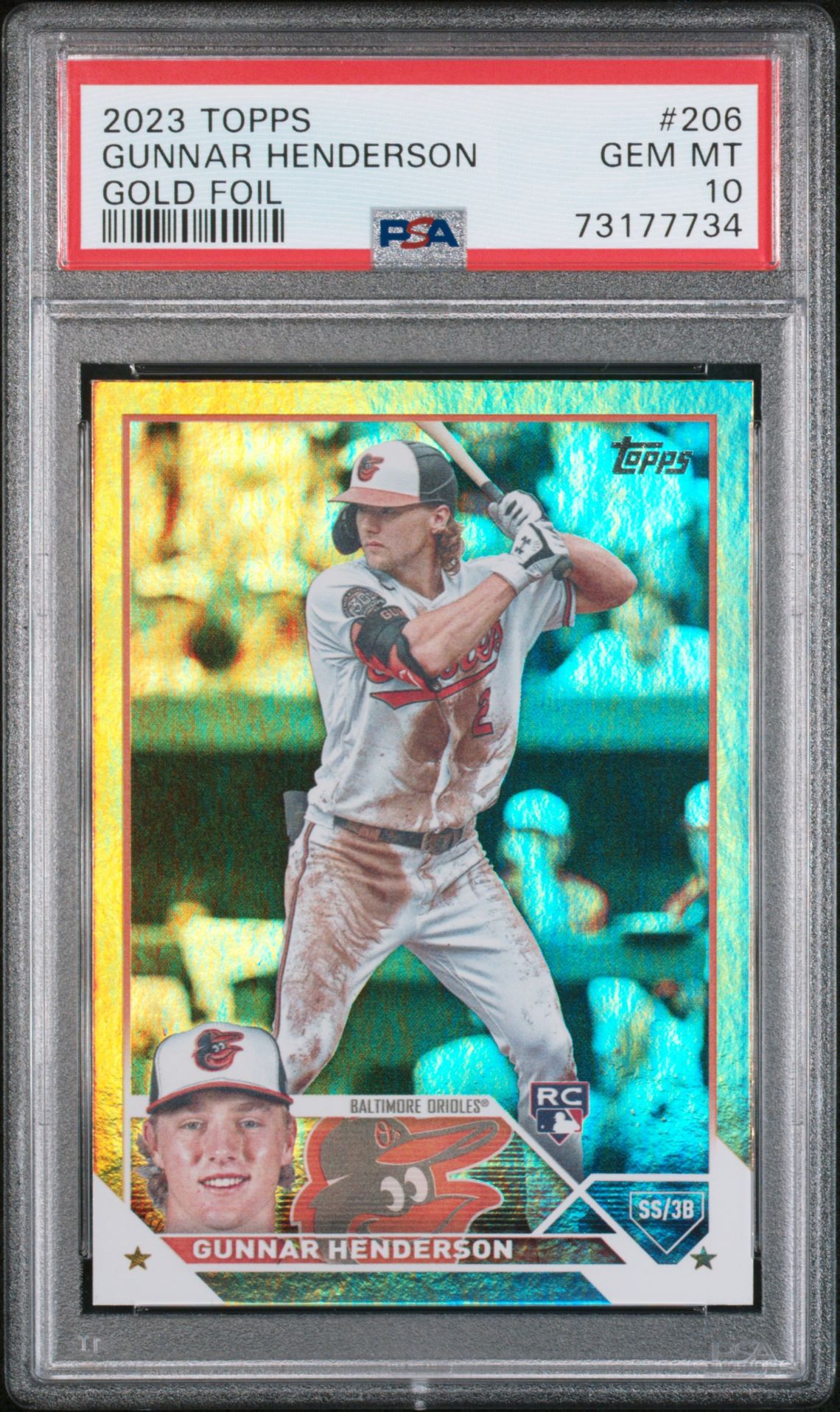2023 Topps TOPPS Gold #206 Gunnar Henderson front