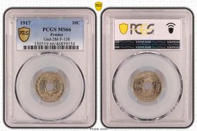 1917 10C Gad-286 F-138 MS66