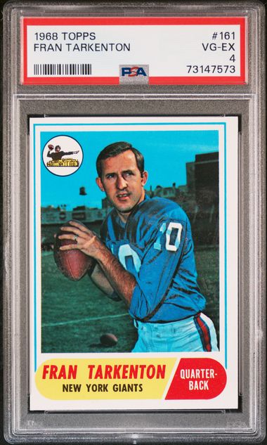 1968 Topps #161 Fran Tarkenton front