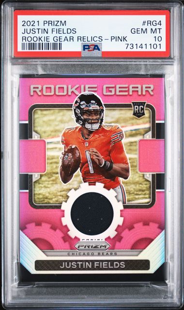 2020 Panini Prizm Rookie Gear Relics Pink #1 Joe Burrow Relic Rookie Card -  PSA NM-MT 8 on Goldin Auctions