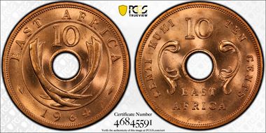 1964-H 10C KM-40 MS66RD
