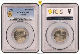1926 Drachma KM-69 MS64