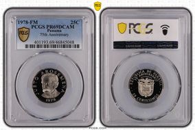 1978-FM 25C 75th Anniversary PR69DCAM