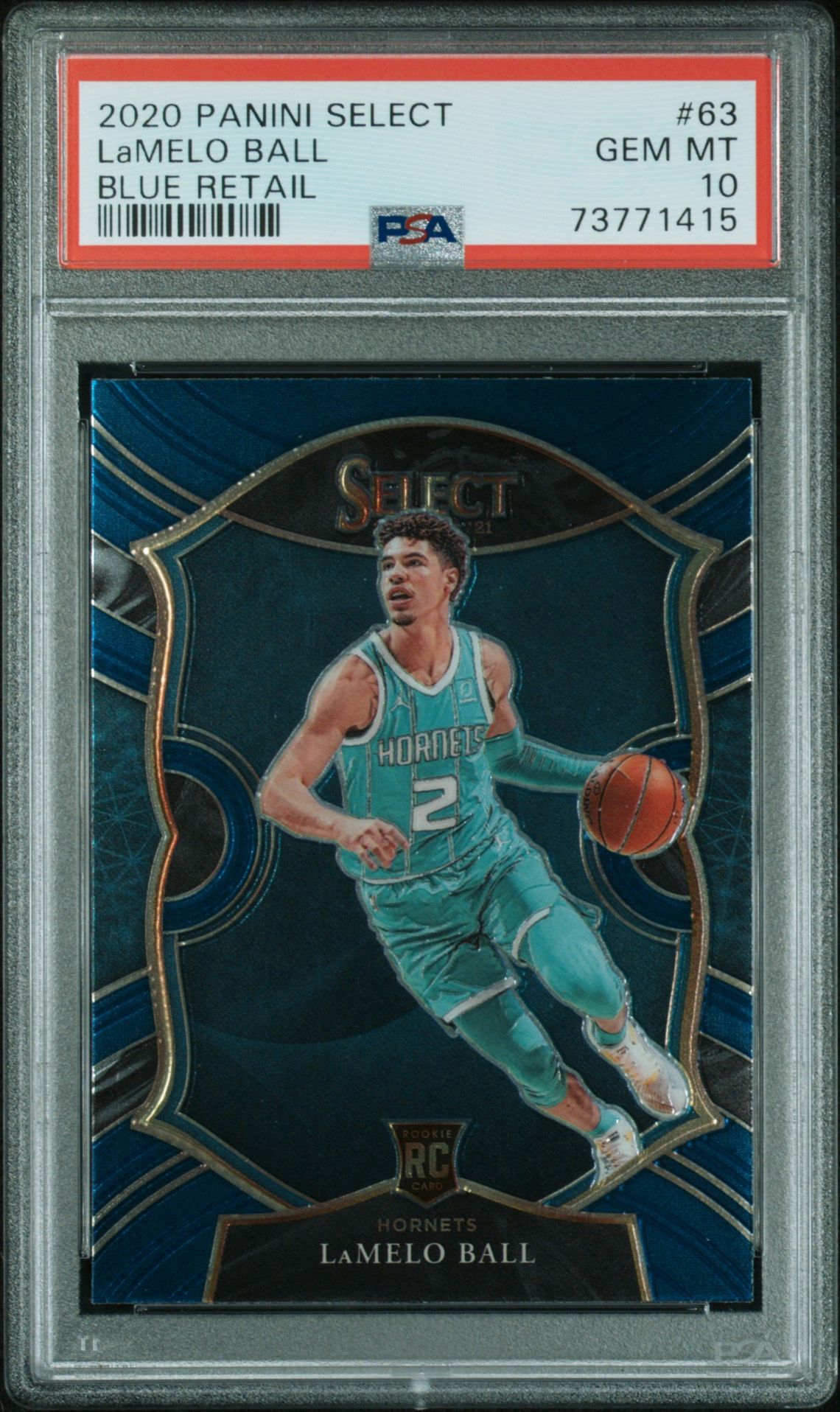 2020 Panini PANINI SELECT BLUE RETAIL #63 Lamelo Ball front