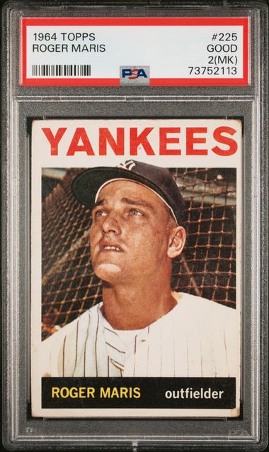 Roger Maris 1961 Topps All Star #576 (PSA EX-MT 6) Card