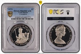 1973 $2 Coronation PR65DCAM