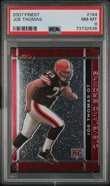 2007 Topps Finest Football Rookie Card #144 Joe Thomas