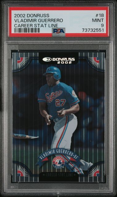 Vladimir Guerrero Sr. Game Worn Jersey Baseball Card