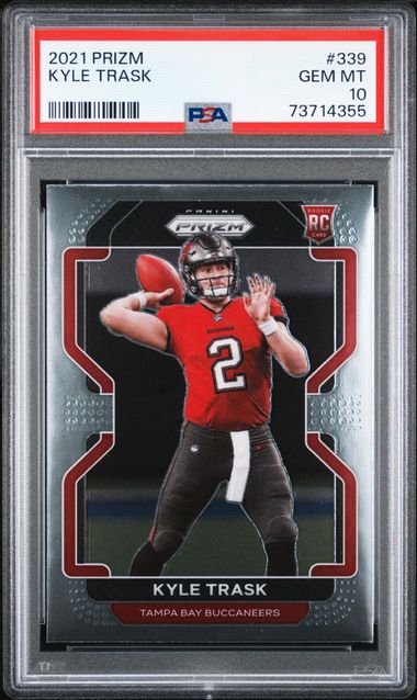 2021 Panini Prizm 339 Kyle Trask Rookie Card PSA GEM MT 10 on