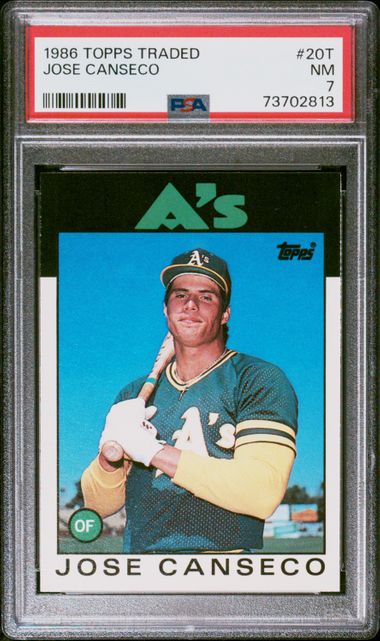 Lot - (Mint) 1986 Donruss The Rookies Jose Canseco Rookie #22