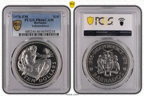 1976-FM $10 Independence PR66CAM