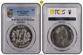 1989 $1 Monarch Cu-Ni MS70