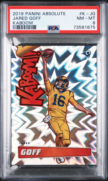 Jared Goff Autographed 2018 Panini Certified Card