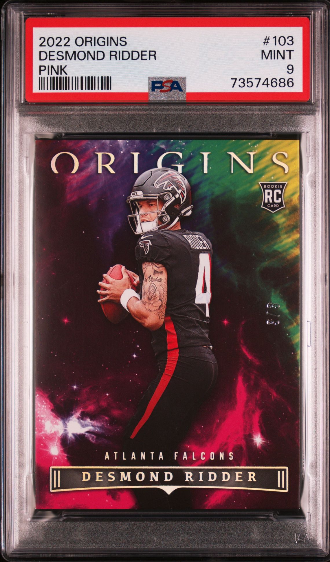 2022 Panini Origins Desmond Ridder #103 (Pink) Mint 9 front